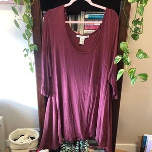 American Rag Tunic in Maroon
